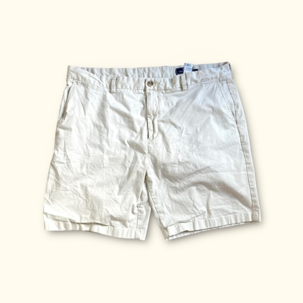 Vineyard Vines Chino Shorts Men's 42 Beige Flat Front Preppy Golf Whale LOGO✅